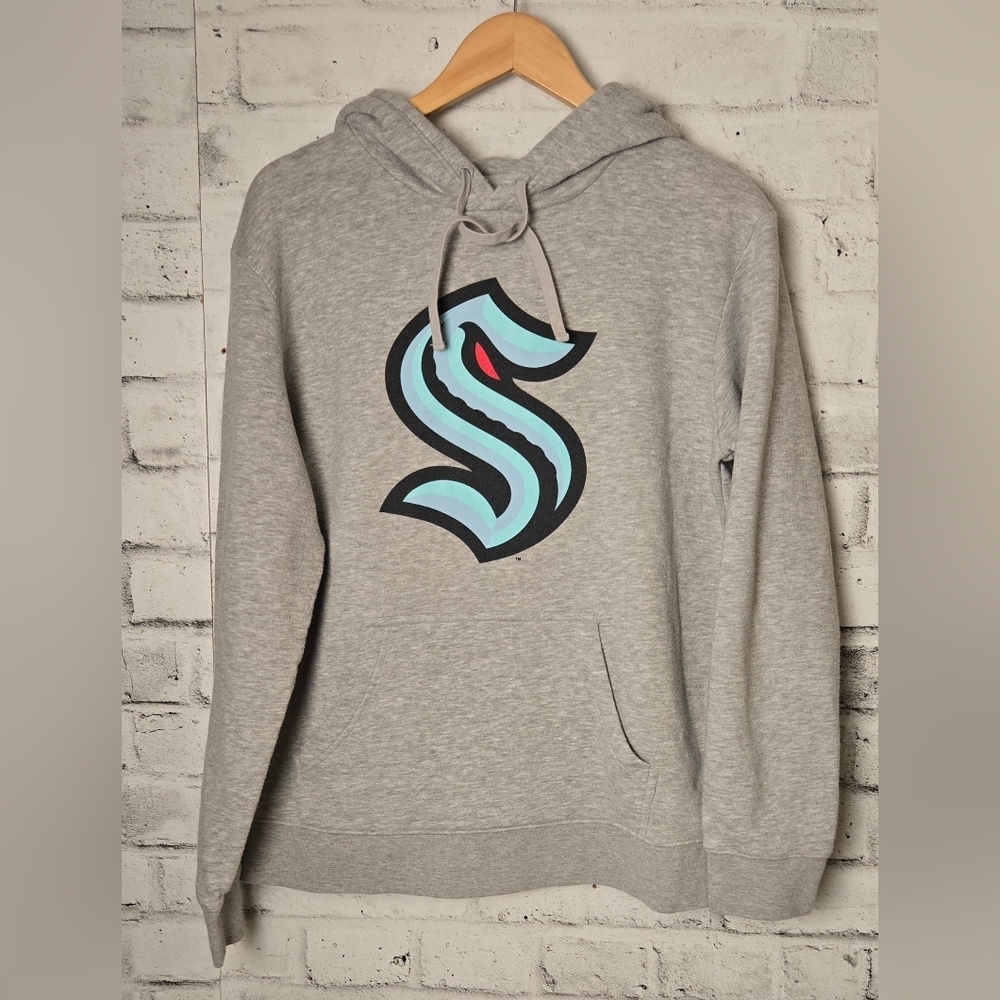 Seattle Kraken NHL Fanatics Gray Pullover Hoodie Large